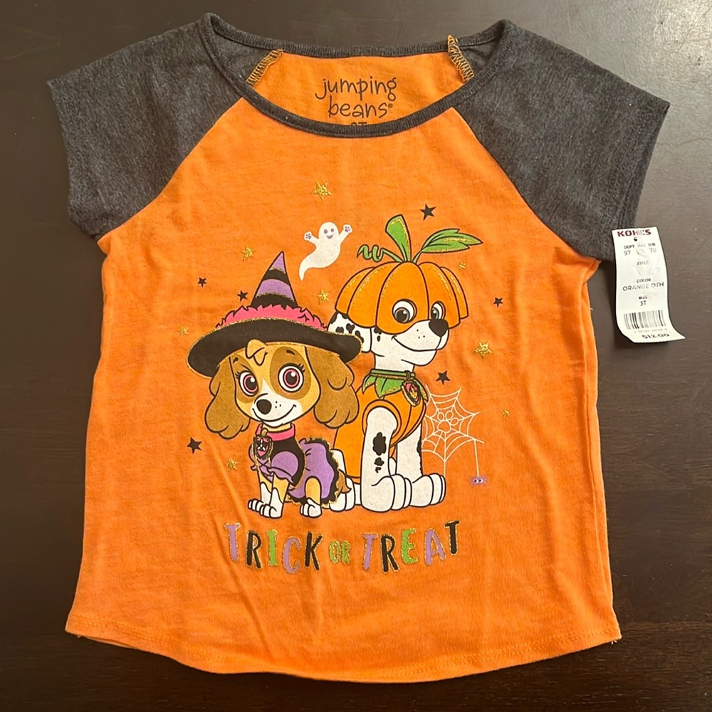 Halloween Paw Patrol T-Shirt (Girls) Size 3T
